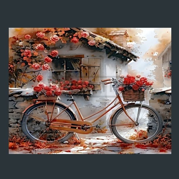 Bicycle-in-Tuscany-2-Metal-Prints