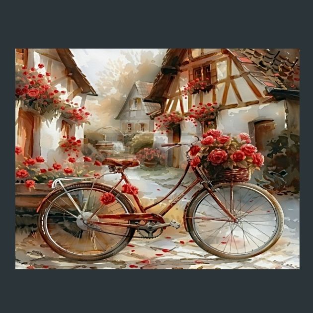 Bicycle-in-Tuscany-7-Metal-Prints