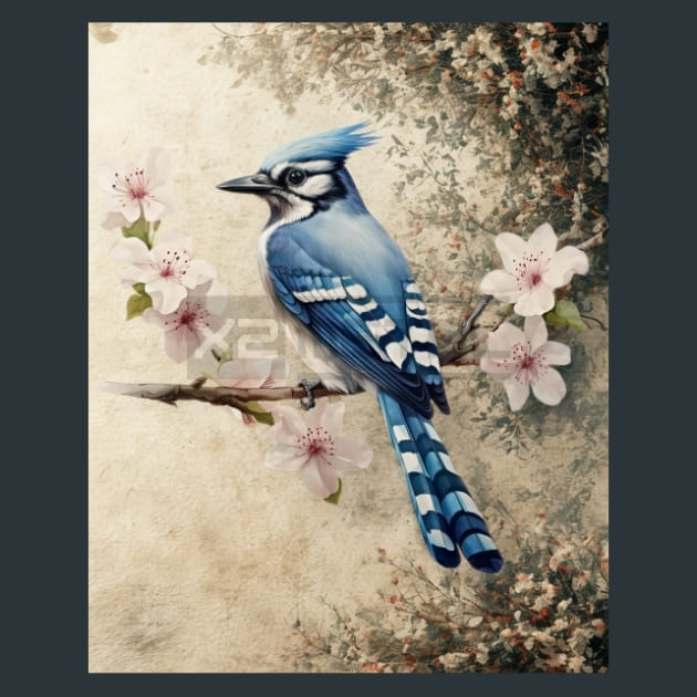 Bird and Orchid 25 Metal Wall Art and Desktop Mouse Pad by X2Metal