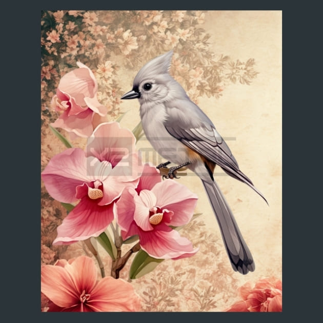 Bird And Orchid 2 – Metal Print &amp; Mouse Pad | ChromaLuxe | Made in Iowa USA