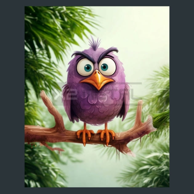Birds on a Branch 12 Metal Wall Art and Desktop Mouse Pad by X2Metal
