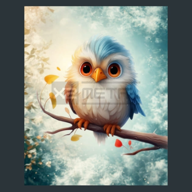 Birds on a Branch 8 Metal Wall Art and Desktop Mouse Pad by X2Metal