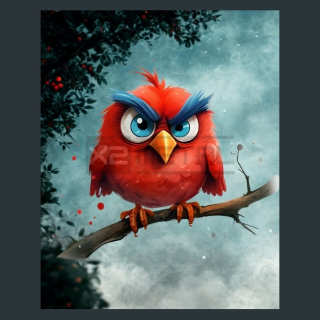 Birds on a Branch 9 Metal Wall Art and Desktop Mouse Pad by X2Metal