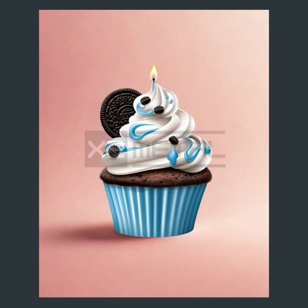 Birthday_Cupcake_32_metal_prints_posters_mouse_pads