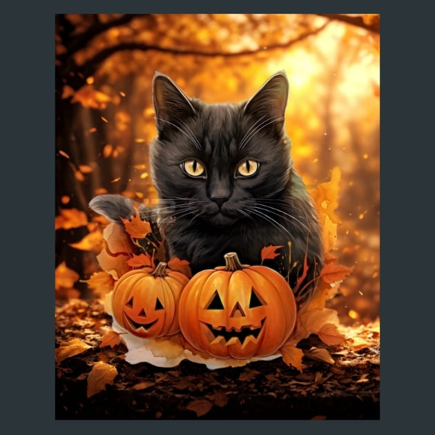 Black Cat 13 Metal Wall Art and Desktop Mouse Pad by X2Metal