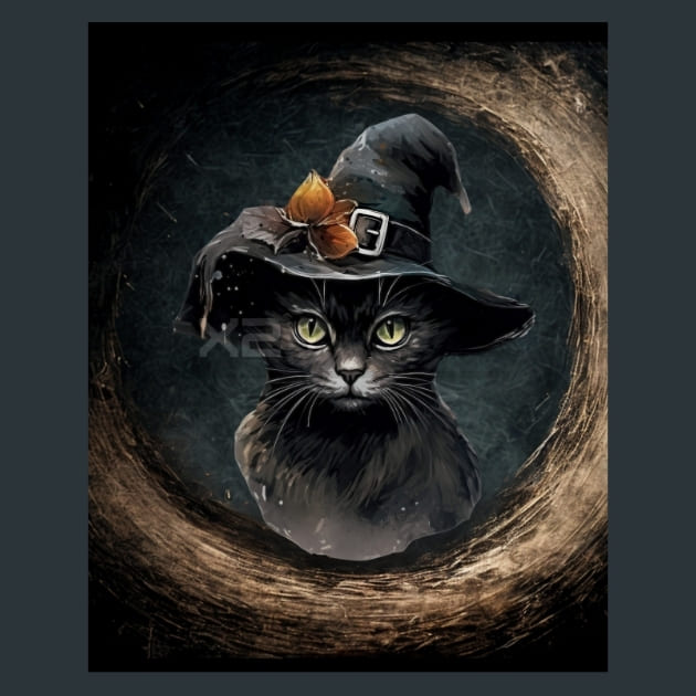Black Cat 18 Metal Wall Art and Desktop Mouse Pad by X2Metal