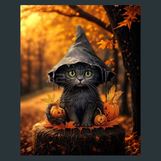 Black Cat 23 Metal Wall Art and Desktop Mouse Pad by X2Metal