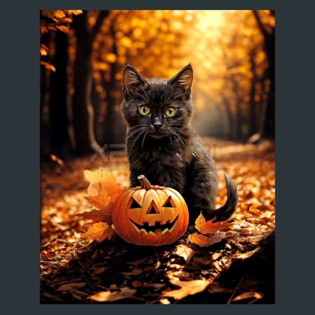 Black Cat 28 Metal Wall Art and Desktop Mouse Pad by X2Metal