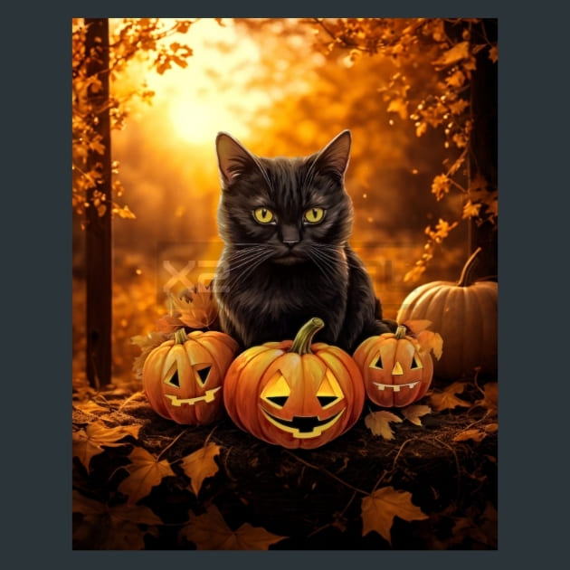 Black Cat 37 Metal Wall Art and Desktop Mouse Pad by X2Metal