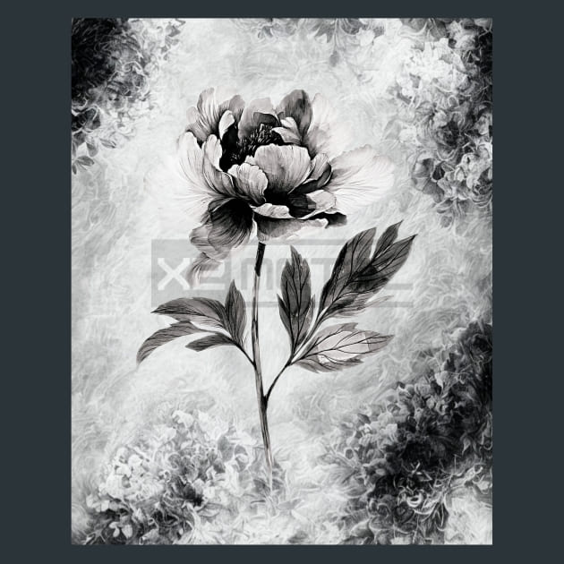 Black &amp; Bloom 5 Metal Wall Art and Desktop Mouse Pad by X2Metal