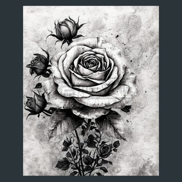 Black &amp; Bloom 6 Metal Wall Art and Desktop Mouse Pad by X2Metal