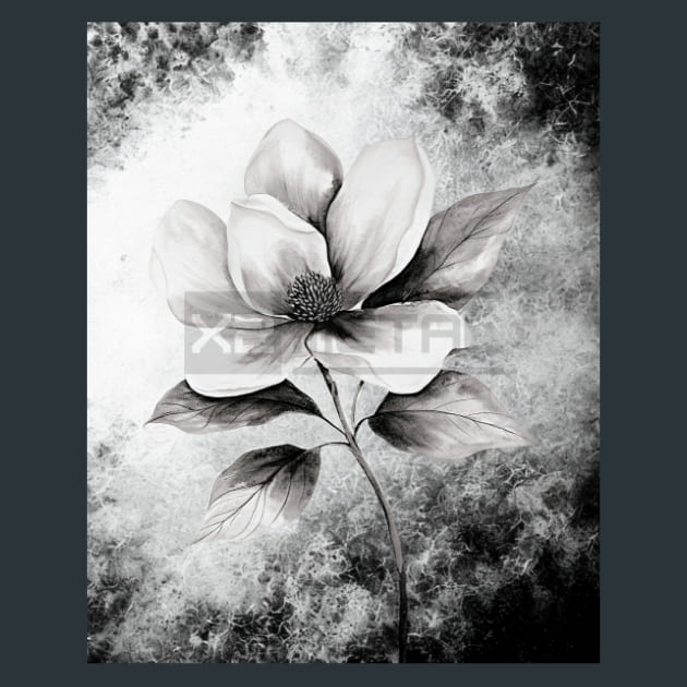 Black &amp; Bloom Metal Wall Art and Desktop Mouse Pad by X2Metal