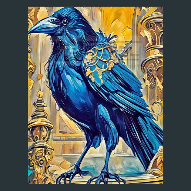 Black Crow – Metal Print &amp; Mouse Pad | ChromaLuxe | Made in Iowa USA