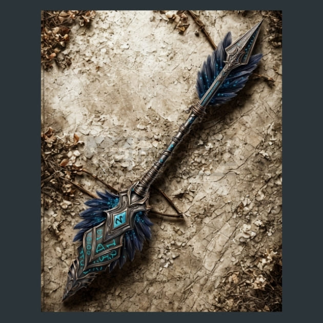 Blessed-Crossbow-Bolt-metal-prints-posters-mouse-pads