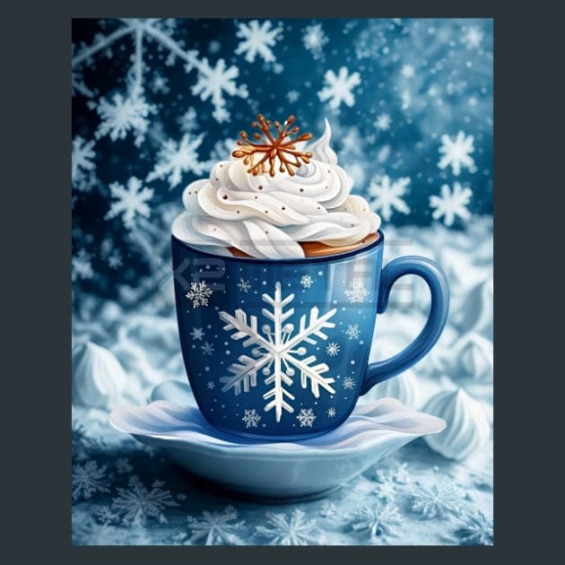 Blue Christmas 11 Metal Wall Art and Desktop Mouse Pad by X2Metal
