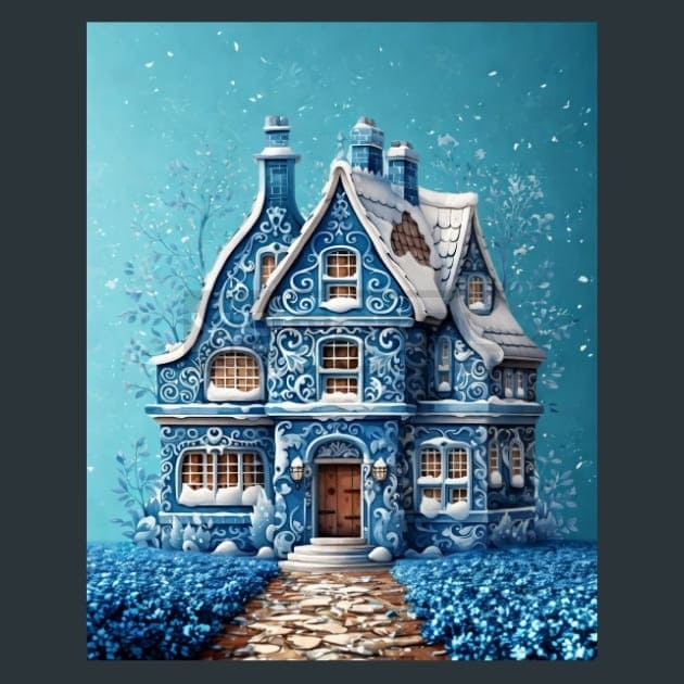 Blue Christmas 22 – Metal Print &amp; Mouse Pad | ChromaLuxe | Made in Iowa USA