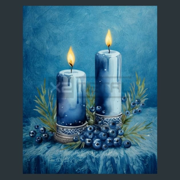 Blue Christmas 5 – Metal Print &amp; Mouse Pad | ChromaLuxe | Made in Iowa USA