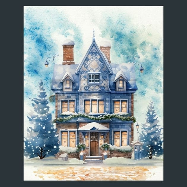 Blue Christmas 8 – Metal Print &amp; Mouse Pad | ChromaLuxe | Made in Iowa USA