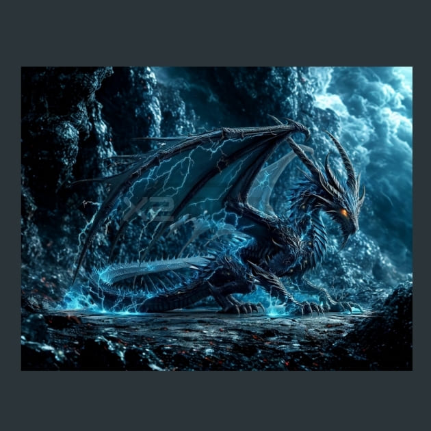 Blue_Dragon_metal_prints_posters_mouse_pads