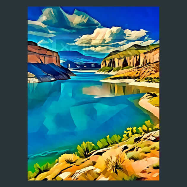 Blue Mesa Majesty – Metal Print &amp; Mouse Pad | ChromaLuxe | Made in Iowa USA