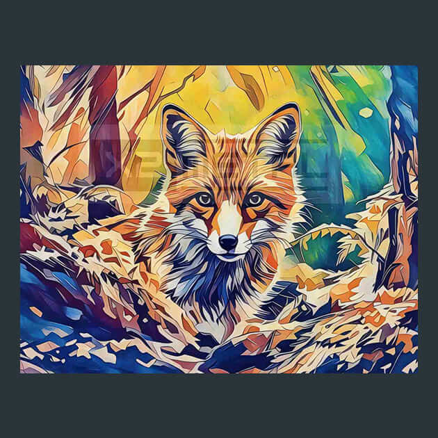 Bold Fox – Metal Print &amp; Mouse Pad | ChromaLuxe | Made in Iowa USA