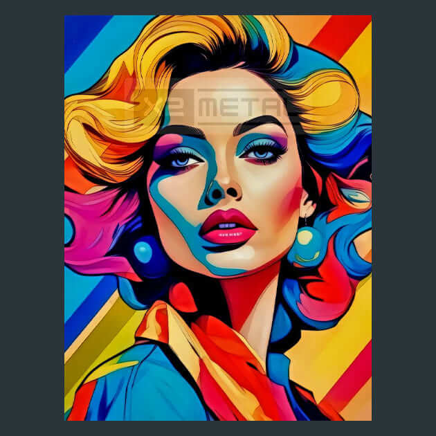 Bold Pop Art – Metal Print &amp; Mouse Pad | ChromaLuxe | Made in Iowa USA