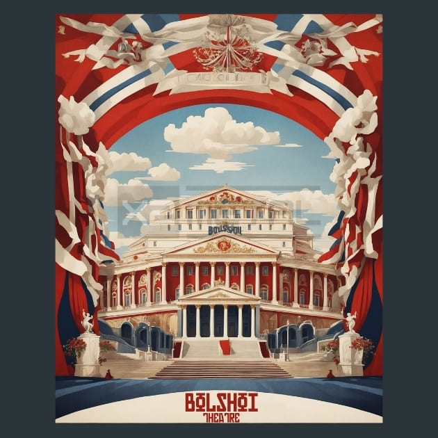 Bolshoi Theatre Russia Metal Prints Posters and Mouse Pads
