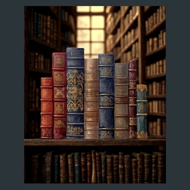 Book_Border_48_metal_prints_posters_mouse_pads