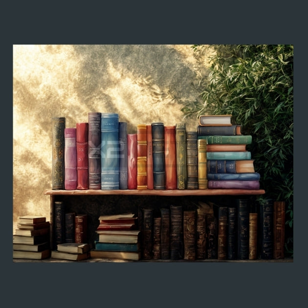 Book_Border_4_metal_prints_posters_mouse_pads