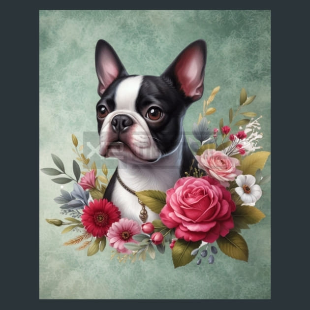 Boston Terrier Metal Wall Art and Desktop Mouse Pad by X2Metal