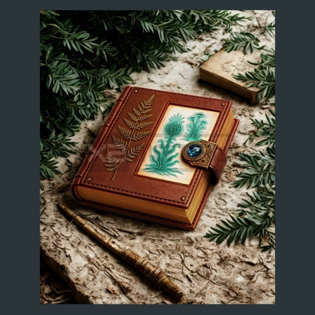 Botanical Journal-Steampunk Metal Wall Art and Desktop Mouse Pad by X2Metal
