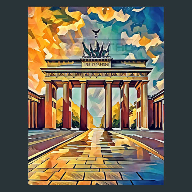 Brandenburg Arch – Metal Print &amp; Mouse Pad | ChromaLuxe | Made in Iowa USA