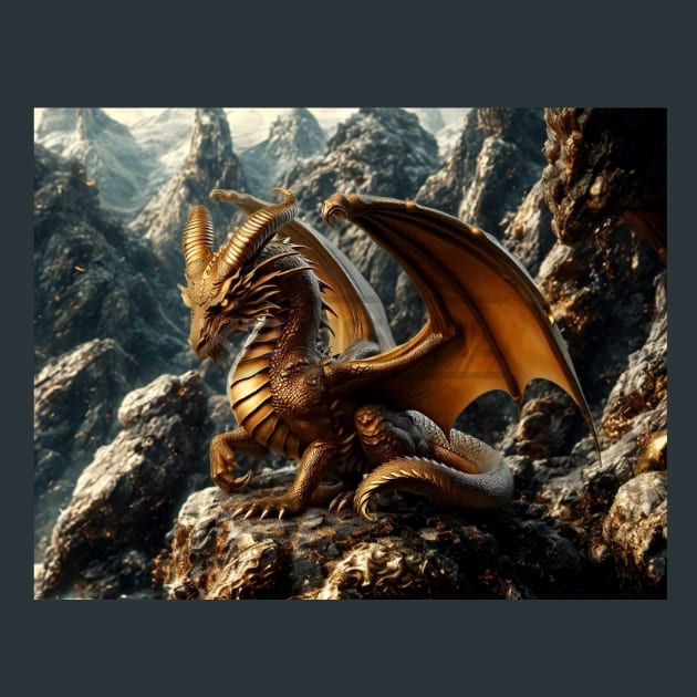 Brass_Dragon_metal_prints_posters_mouse_pads