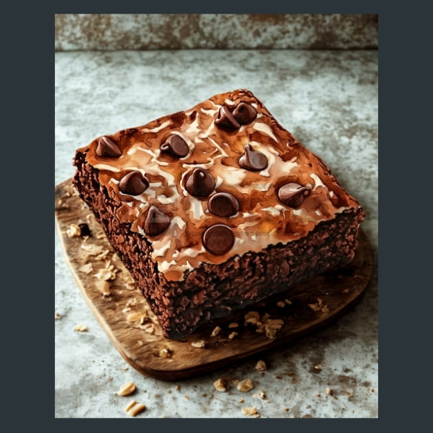 Brownie &amp; Chocolate 7 Metal Wall Art and Desktop Mouse Pad by X2Metal