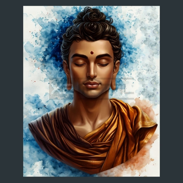 Buddha-Siddhartha-Gautama-Spiritual-Leader-metal-prints-posters-mouse-pads