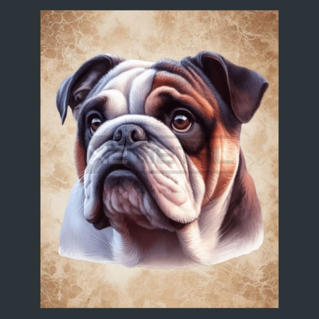 Bulldog Metal Wall Art and Desktop Mouse Pad by X2Metal