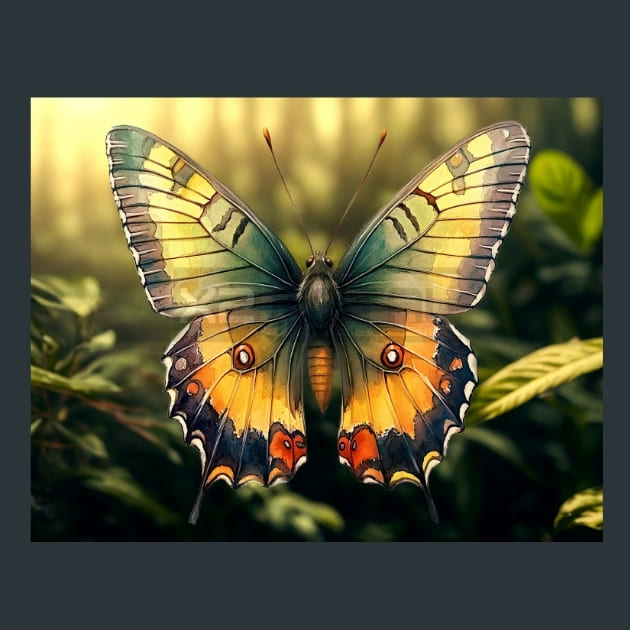 Butterfly Wings 10 Metal Wall Art and Desktop Mouse Pad by X2Metal