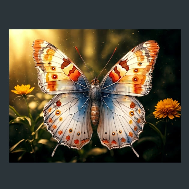 Butterfly Wings 14 Metal Wall Art and Desktop Mouse Pad by X2Metal