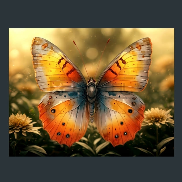 Butterfly Wings 15 Metal Wall Art and Desktop Mouse Pad by X2Metal
