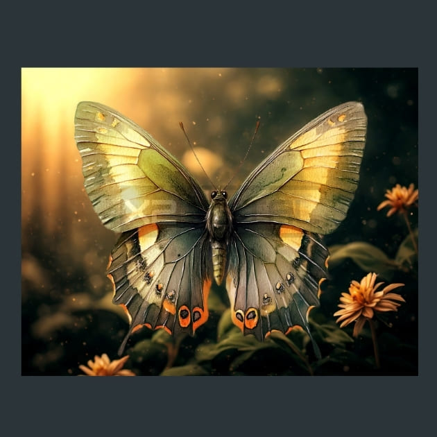 Butterfly Wings 16 Metal Wall Art and Desktop Mouse Pad by X2Metal