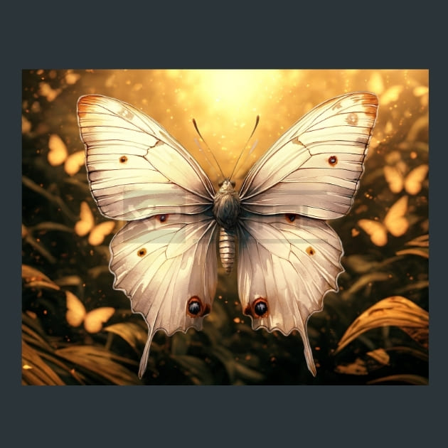 Butterfly Wings 19 Metal Wall Art and Desktop Mouse Pad by X2Metal
