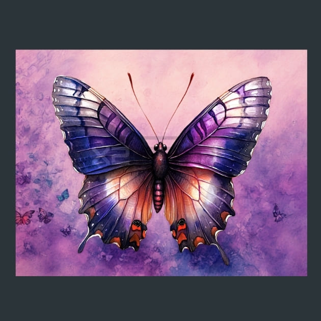 Butterfly Wings 24 Metal Wall Art and Desktop Mouse Pad by X2Metal