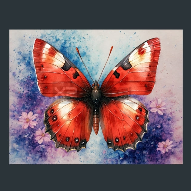 Butterfly Wings 27 Metal Wall Art and Desktop Mouse Pad by X2Metal