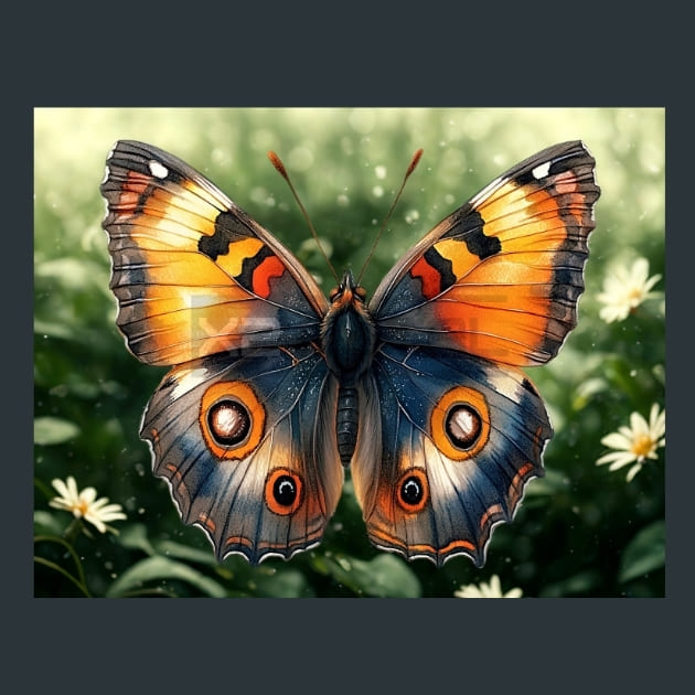 Butterfly Wings 28 Metal Wall Art and Desktop Mouse Pad by X2Metal
