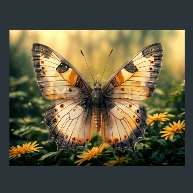 Butterfly Wings 29 Metal Wall Art and Desktop Mouse Pad by X2Metal
