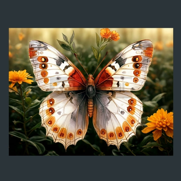 Butterfly Wings 8 Metal Wall Art and Desktop Mouse Pad by X2Metal