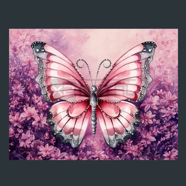 Butterfly 100 Metal Wall Art and Desktop Mouse Pad by X2Metal