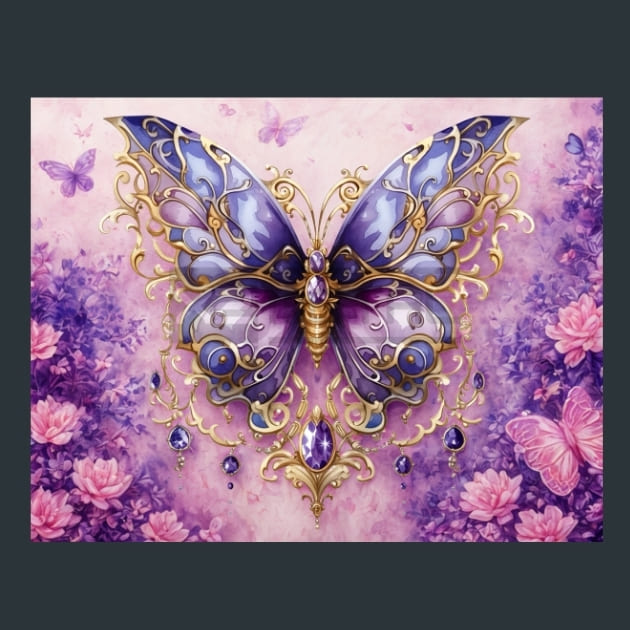 Butterfly 109 – Metal Print &amp; Mouse Pad | ChromaLuxe | Made in Iowa USA