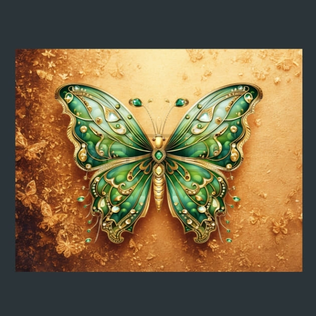 Butterfly 11 Metal Wall Art and Desktop Mouse Pad by X2Metal