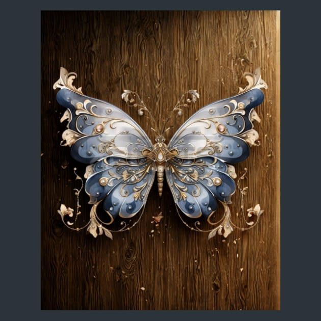 Butterfly 18 – Metal Print &amp; Mouse Pad | ChromaLuxe | Made in Iowa USA